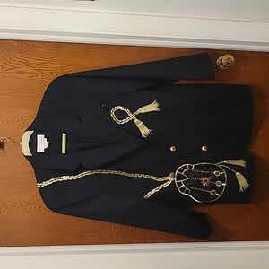 Adam Douglas Adrianna Papell Beaded Bk Jacket/Blazer sz 8 VTG